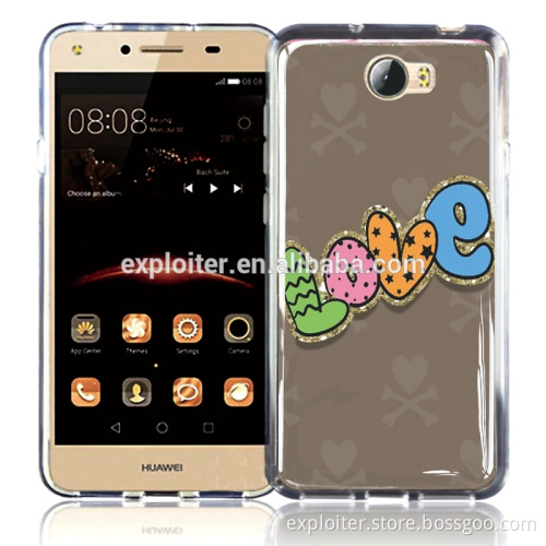 Ultra slim soft gel resin back cover case for huawei y5ii phone case